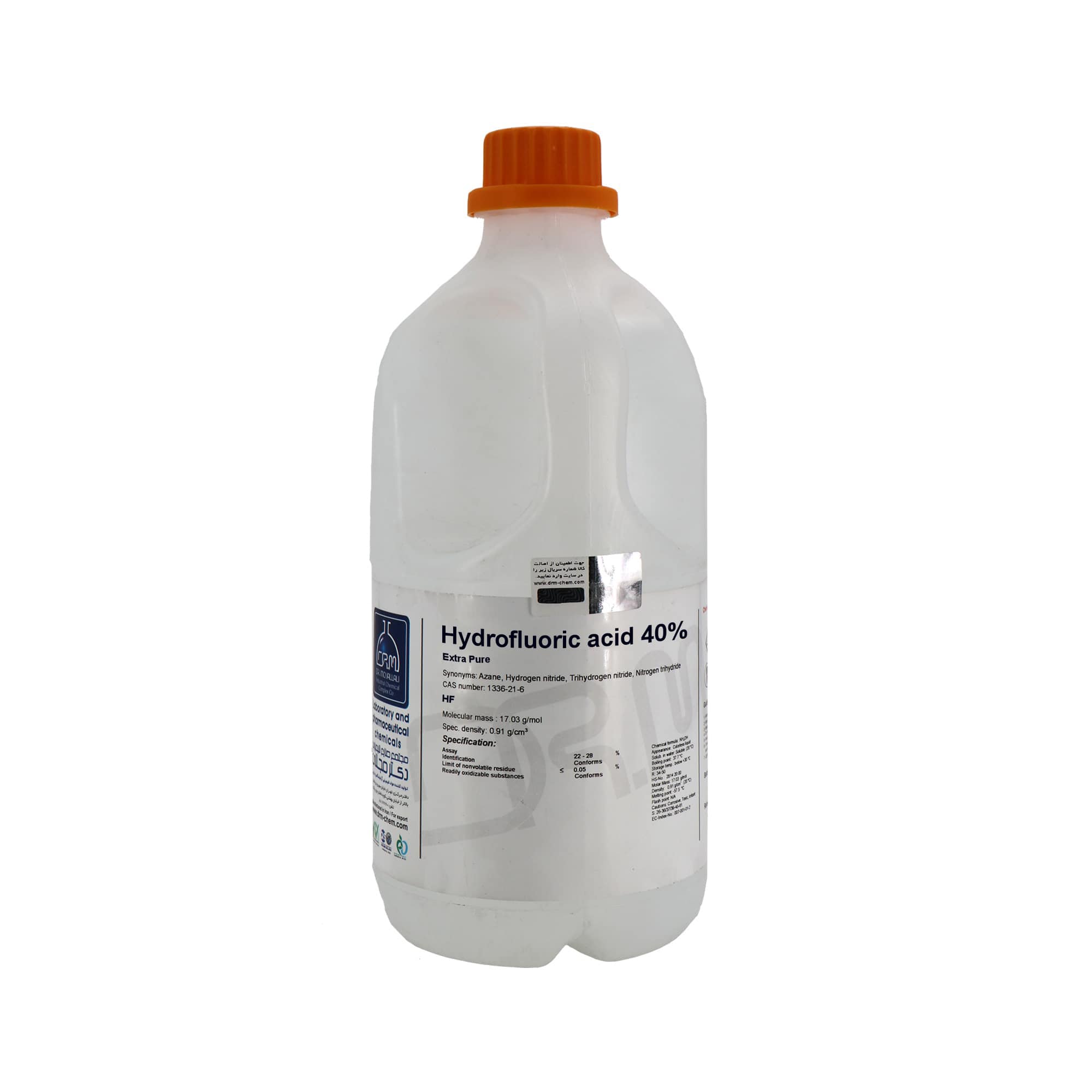 هیدروفلوئوریک اسید 40% Extra Pure دکتر مجللی